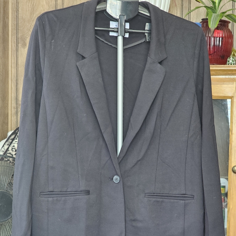 Old Navy Black Single-Button Womens Blazer/jacket